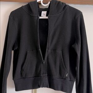 Aritzia Tna Waffle Zip Hoodie